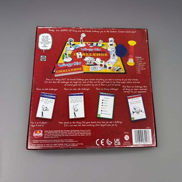 Pressman Diary of a Wimpy Kid 10-Second Challenge Board Game New Sealed - Picture 2 of 2
